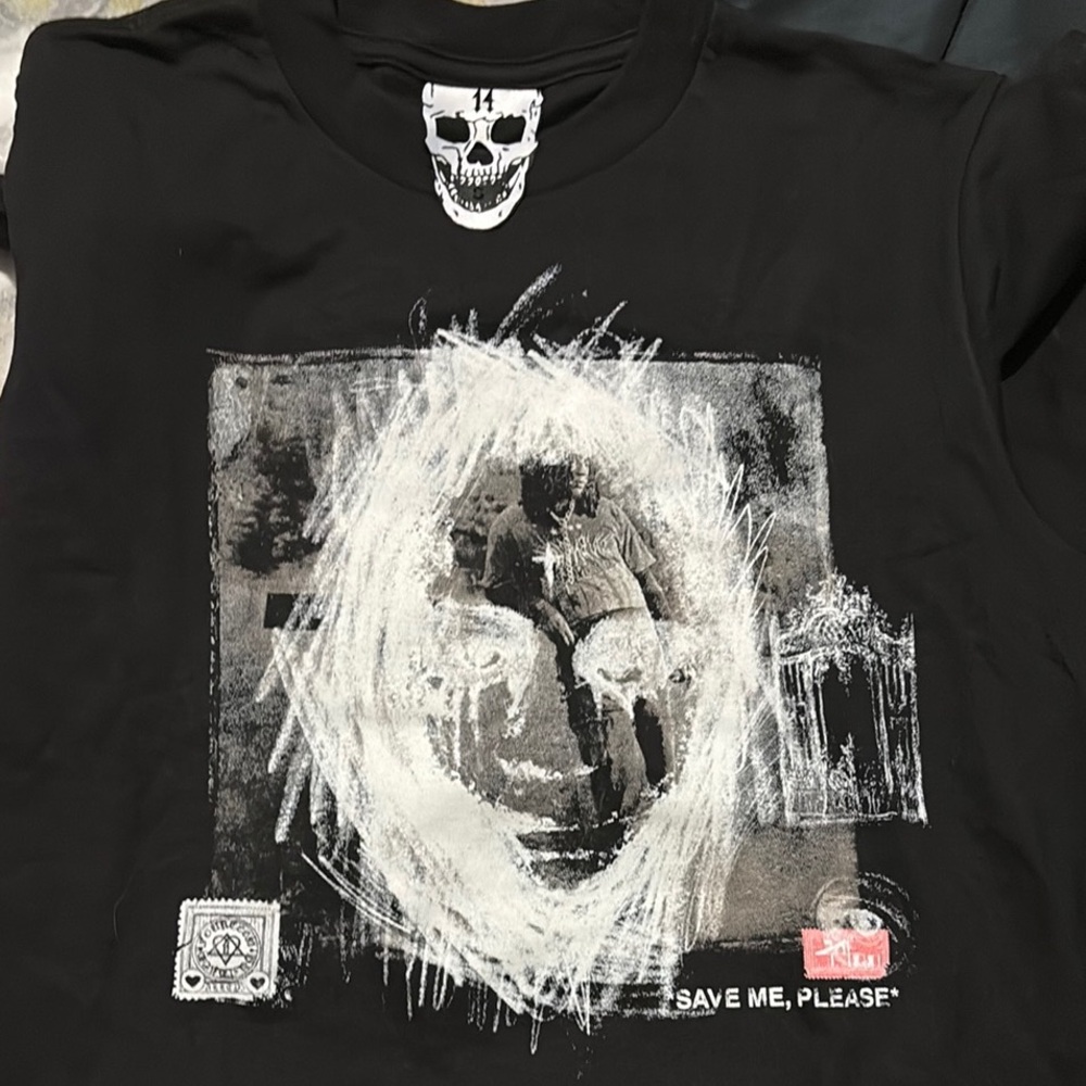1400 Club Trippie Redd Black Graphic T-Shirt